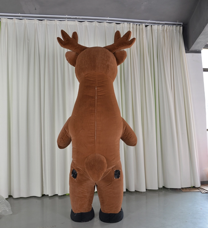 Christmas inflatable reindeer moose mascot costume