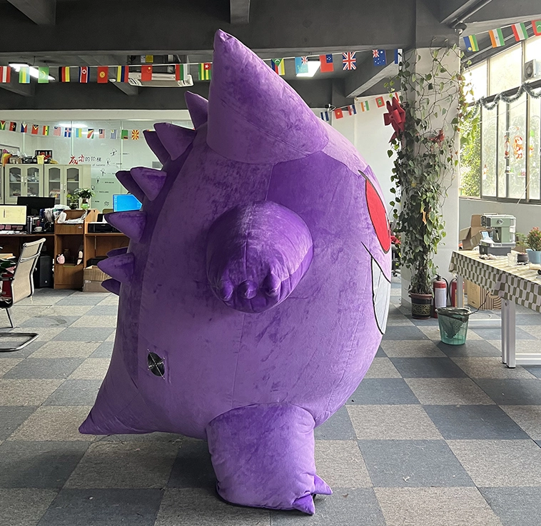 Gengar Pokemon Purple Cartoon Character Movie Inflatable Mascot Costume