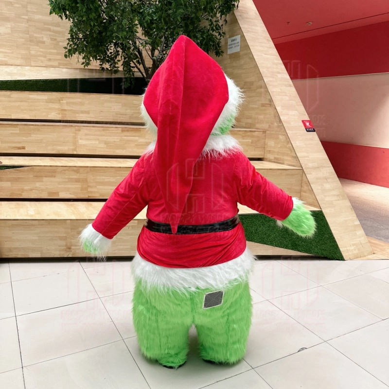 Christmas Grinch Green Monster Inflatable Mascot Costume