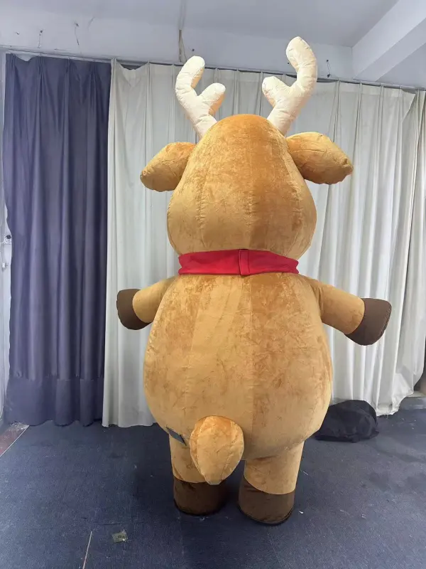 Christmas inflatable reindeer moose deer mascot costume
