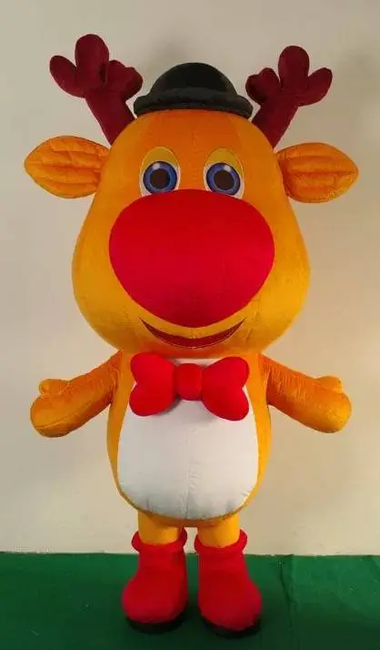 Christmas inflatable deer reindeer moose mascot costume
