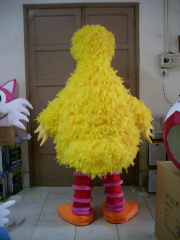 Sesame Street Cartoon character big bird mascot costume for adult