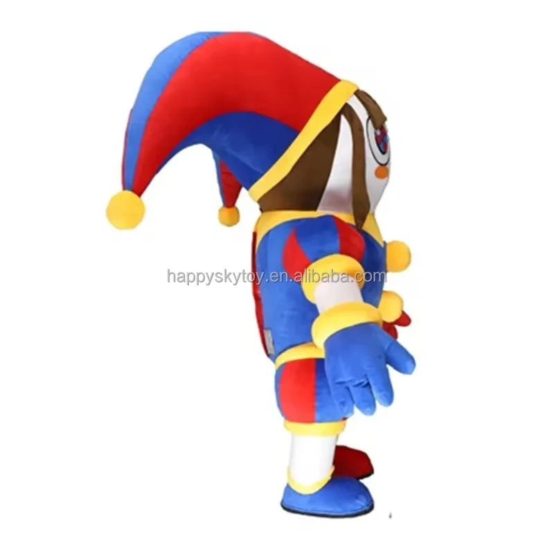 Circus Clown Inflatable Mascot Costume Adult Blow up Suit Large Costume For Fancy Christmas Party Cosplay