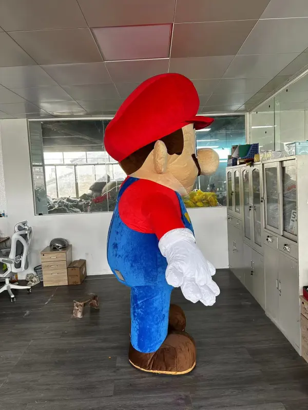 Inflatable super mario mascot costume for adult