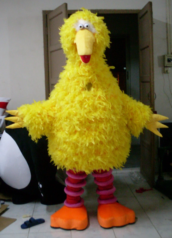 Sesame Street Cartoon character big bird mascot costume for adult