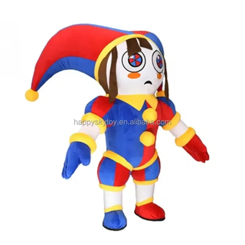 Circus Clown Inflatable Mascot Costume Adult Blow up Suit Large Costume For Fancy Christmas Party Cosplay