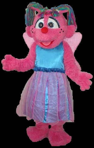 Sesame Street Cartoon character Abby Cadabby mascot costume for adult