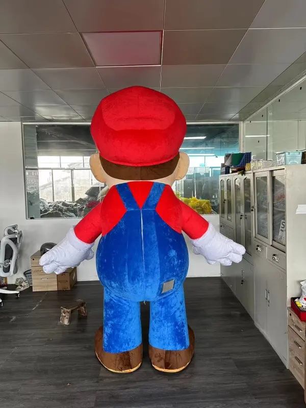 Inflatable super mario mascot costume for adult