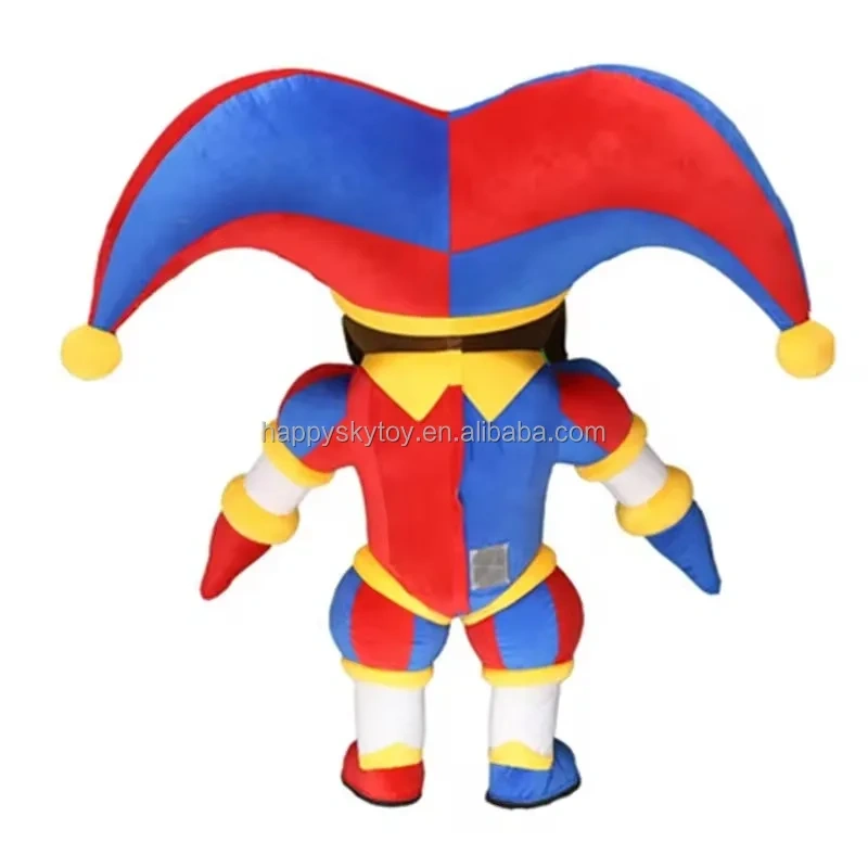 Circus Clown Inflatable Mascot Costume Adult Blow up Suit Large Costume For Fancy Christmas Party Cosplay