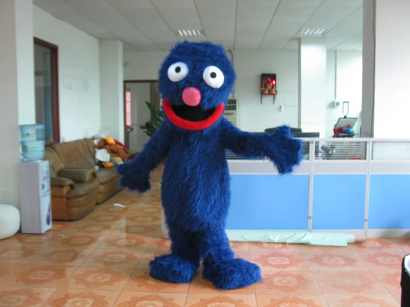 Sesame Street Cartoon character Grover mascot costume for adult