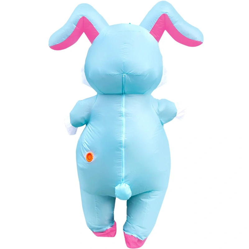 Wholesale Unisex New Style Happy Easter Rabbit Bunny Inflatable Walking Costume Mascot for Adults Party Performance