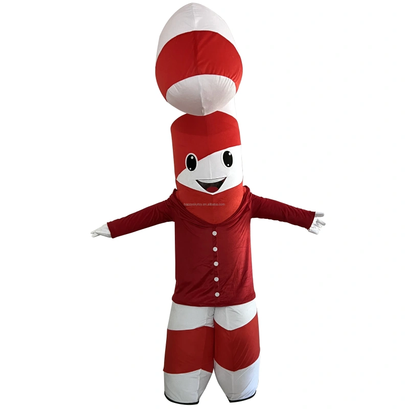 HI Commercial Berries Crutch Christmas Tree for Holiday Display Inflatable Christmas Crutches