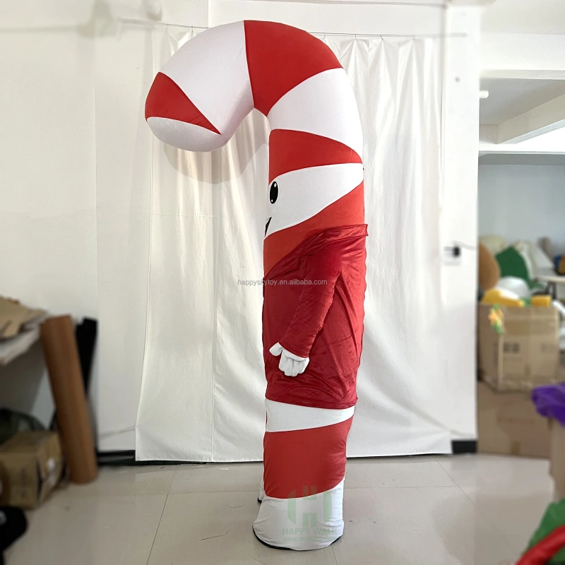 HI Commercial Berries Crutch Christmas Tree for Holiday Display Inflatable Christmas Crutches