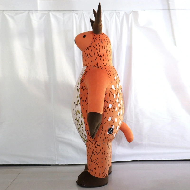 High Quality Giant Inflatable Deer Mascot Costume for Adult Cosplay-for Christmas and Holiday Parties