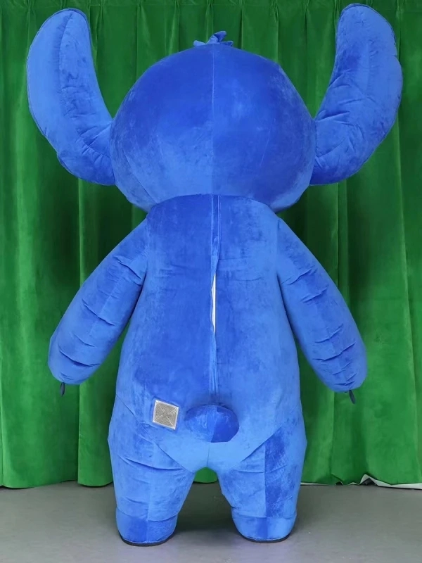Unisex Adult  Plush Cartoon Character Inflatable Stitch Mascot Costume Animal Theme
