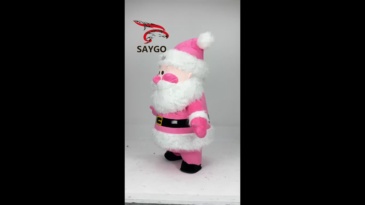 2m Pink Fat Santa Claus Unisex Adult  Plush Cartoon Character Inflatable Stitch Mascot Costume Animal Theme