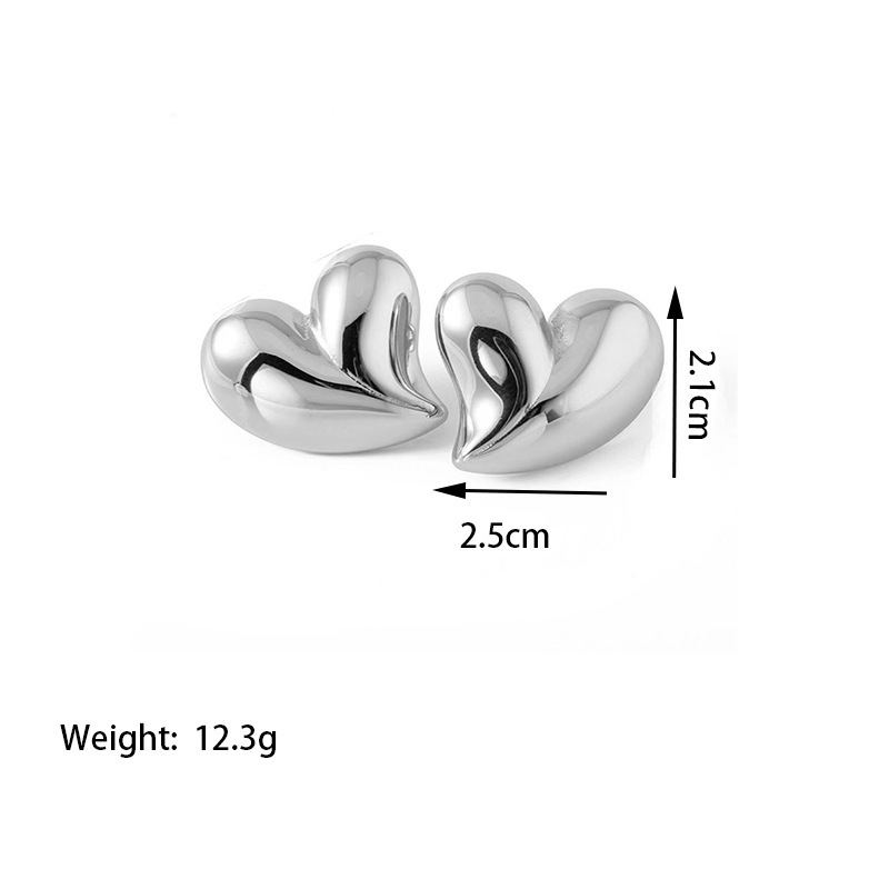 Traje al por mayor del acero inoxidable del collar de los pendientes del amor del oro de la joyería 18K de la moda para las mujeres