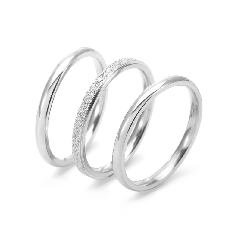 Anillo de aro de tres elementos esmerilado de dos elementos, anillo de apilamiento, anillo final, arena prensada, anillo de par de acero inoxidable  ACRSS/05-38