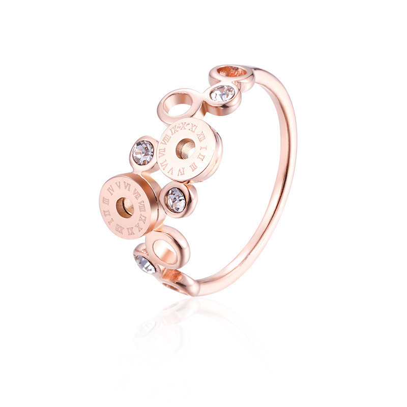 Anillo de acero inoxidable, aro romano, anillo de diamantes, pulsera, joyería  ACRSS/15-59