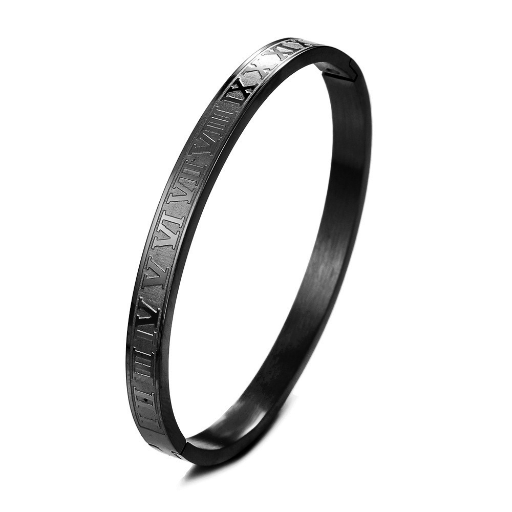 Pulsera con números romanos pulsera de acero inoxidable con hebilla y letras  ACRB/20-67