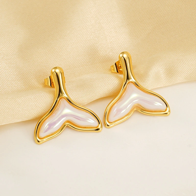 Perlas de alta gama, aretes de acero inoxidable, aretes versátiles de fundición de acero inoxidable  ACRE/38-187