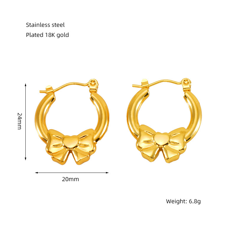 Pendientes geométricos de acero de titanio, estilo INS de alta gama, diseño de nicho, pendientes y hebillas de acero inoxidable fundido de 18 quilates  ACRE/38-198