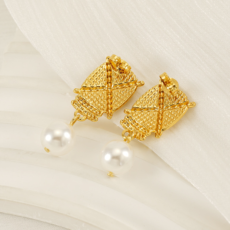 Perlas de alta gama, aretes de acero inoxidable, aretes versátiles de fundición de acero inoxidable  ACRE/38-187