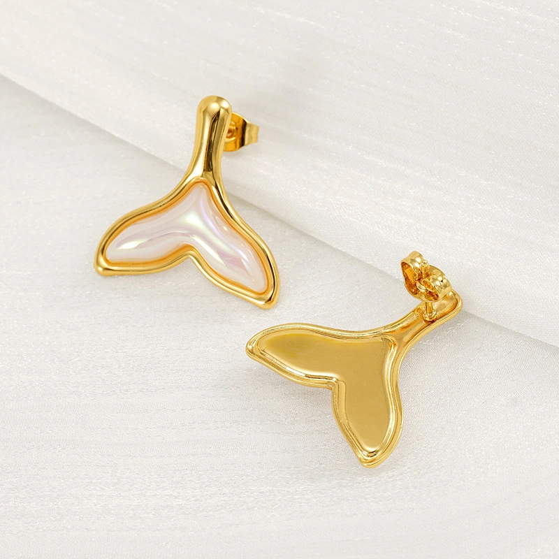 Perlas de alta gama, aretes de acero inoxidable, aretes versátiles de fundición de acero inoxidable  ACRE/38-187
