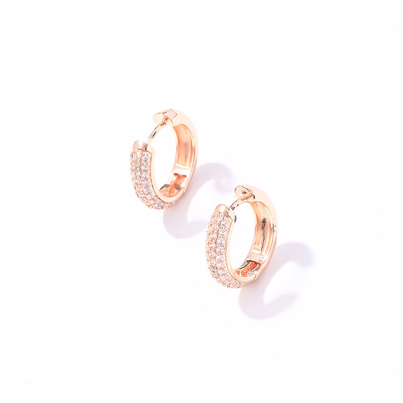 Joyas de cobre, sencillas y versátiles, aretes elegantes, aretes de diamantes de nicho, aretes, aretes y accesorios al por mayor  COPE/46-273
