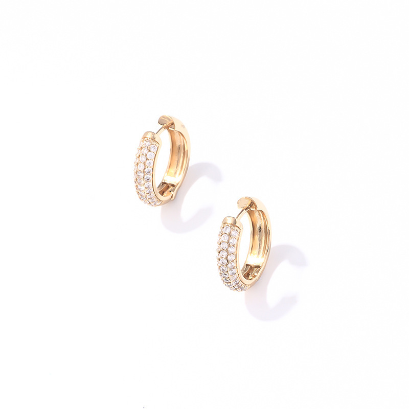 Joyas de cobre, sencillas y versátiles, aretes elegantes, aretes de diamantes de nicho, aretes, aretes y accesorios al por mayor  COPE/46-273