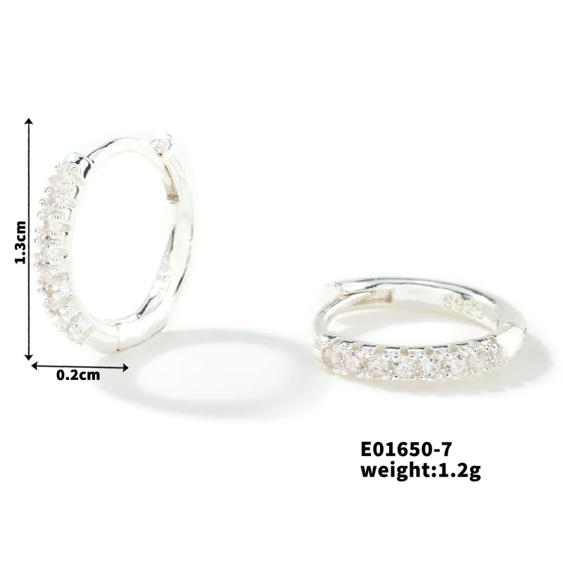 Joyas de cobre, micropavé de circonitas, nicho y únicos, pendientes unisex, pendientes estilo cool al por mayor  COPE/46-287