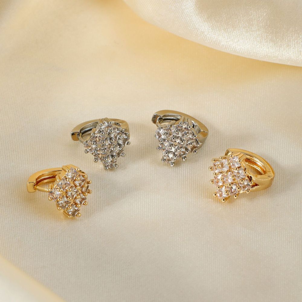 Joyería de cobre Pendientes de circonita micropavimentados Pendientes de viaje de moda de lujo ligeros y versátiles  COPE/46-293