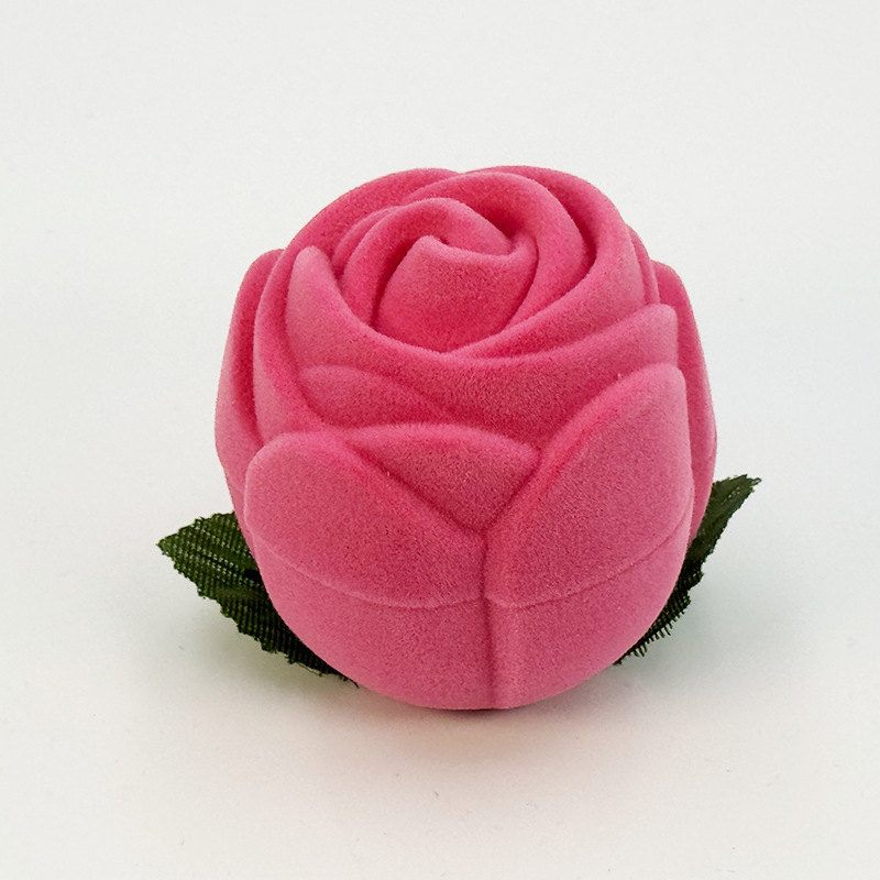 Rosa pequeña roja, caja para anillos, joyero, joyería de alta gama, romántico Día de San Valentín, caja de regalo  CEE/41-300