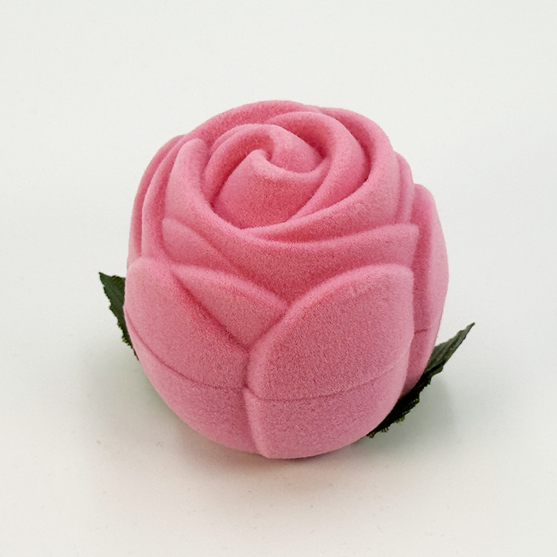 Rosa pequeña roja, caja para anillos, joyero, joyería de alta gama, romántico Día de San Valentín, caja de regalo  CEE/41-300