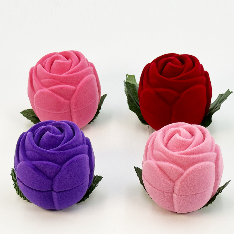 Joyero flocado de alta gama, serie de frutas, caja para anillos, joyero anticorrosión, caja de embalaje para anillos  CEE/41-300