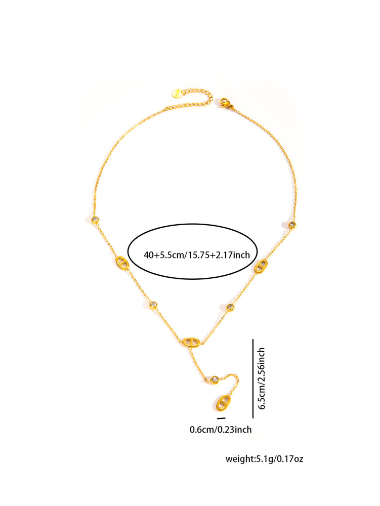 Acero inoxidable / corazon / Flores / Cuatro hojas / Mariposa / collar / ACRN/192-356