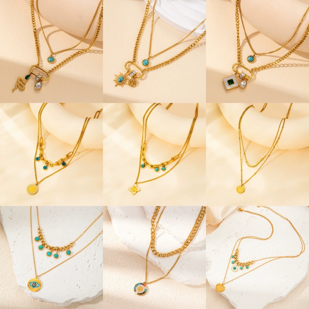 Acero inoxidable / corazon / ojo / collar ACRN/192-158