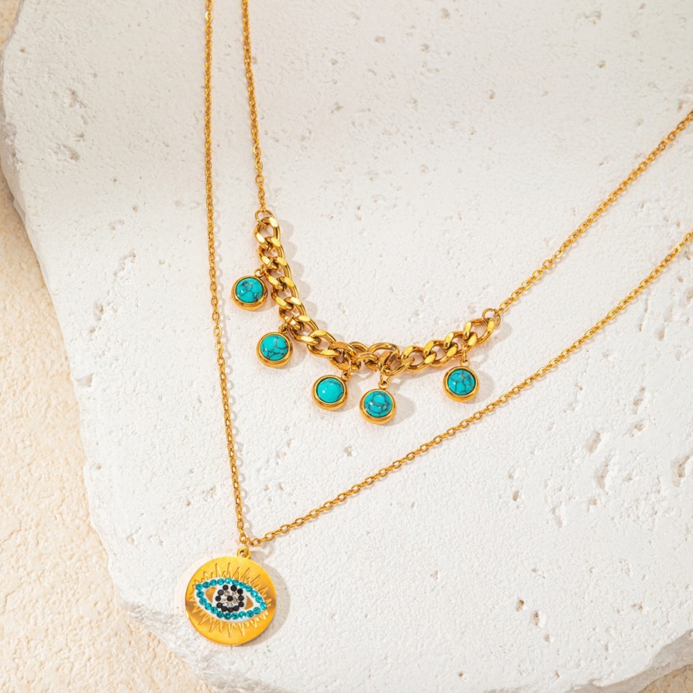 Acero inoxidable / corazon / ojo / collar ACRN/192-158