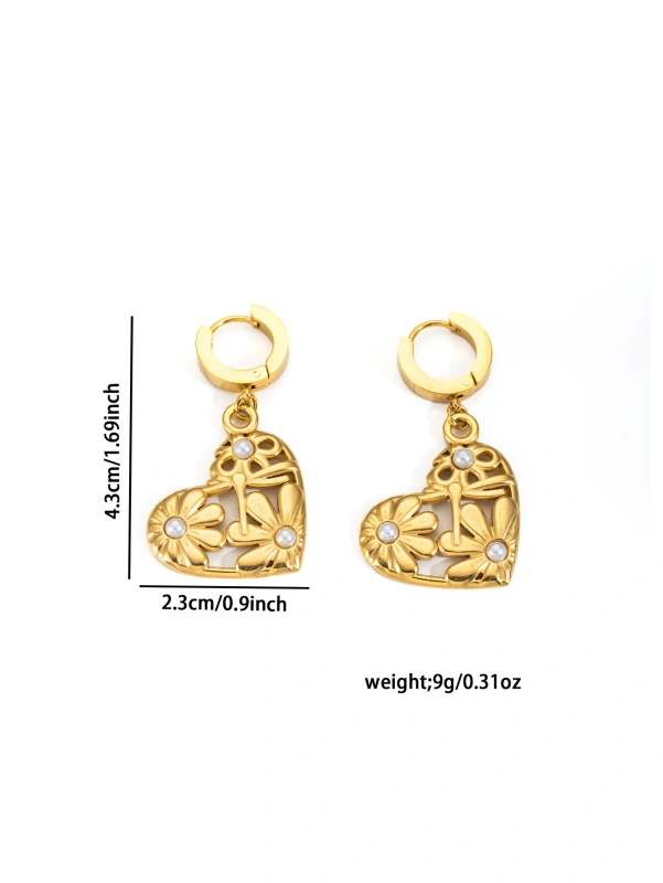 Acero inoxidable / Corazon / Estrella y luna / Oso / Rosas / juego / Collar / Aretes ACRSS/192-360