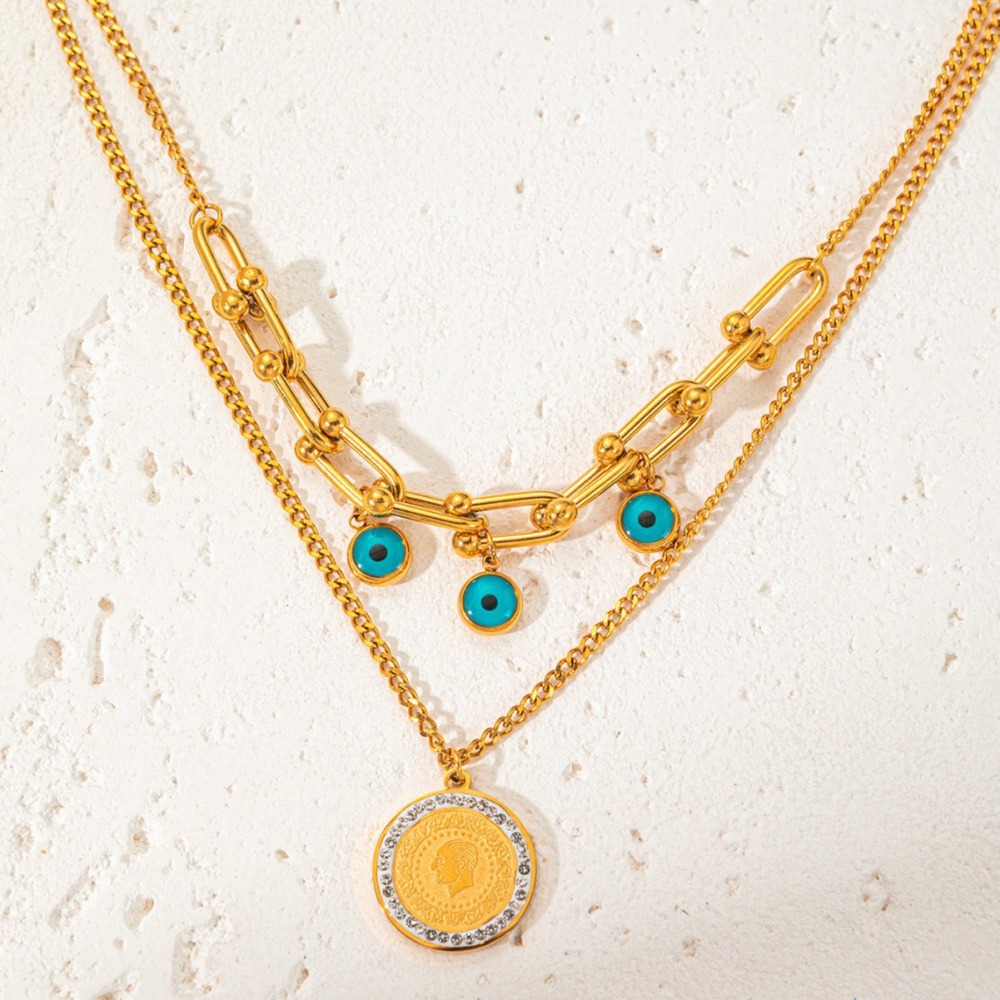 Acero inoxidable / corazon / ojo / collar ACRN/192-158