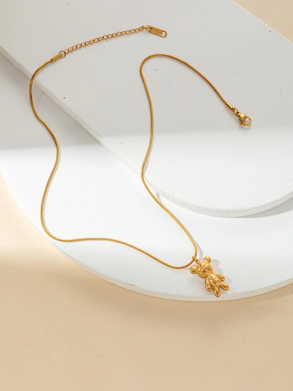 Acero inoxidable / Corazon / Estrella y luna / Oso / Rosas / juego / Collar / Aretes ACRSS/192-360