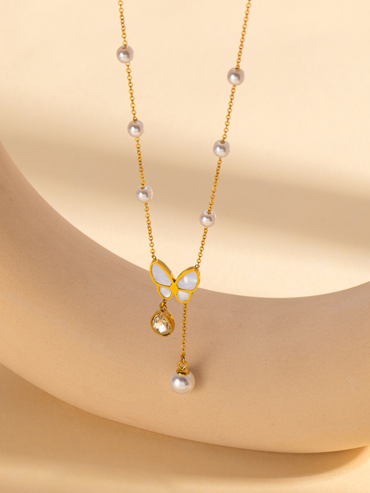 Acero inoxidable / corazon / mariposa / Flores / Estrella y luna / Árboles / collar ACRN/192-359