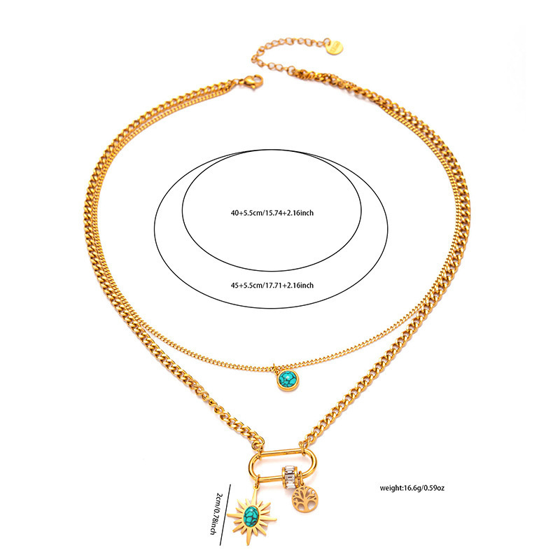 Acero inoxidable / corazon / ojo / collar ACRN/192-358