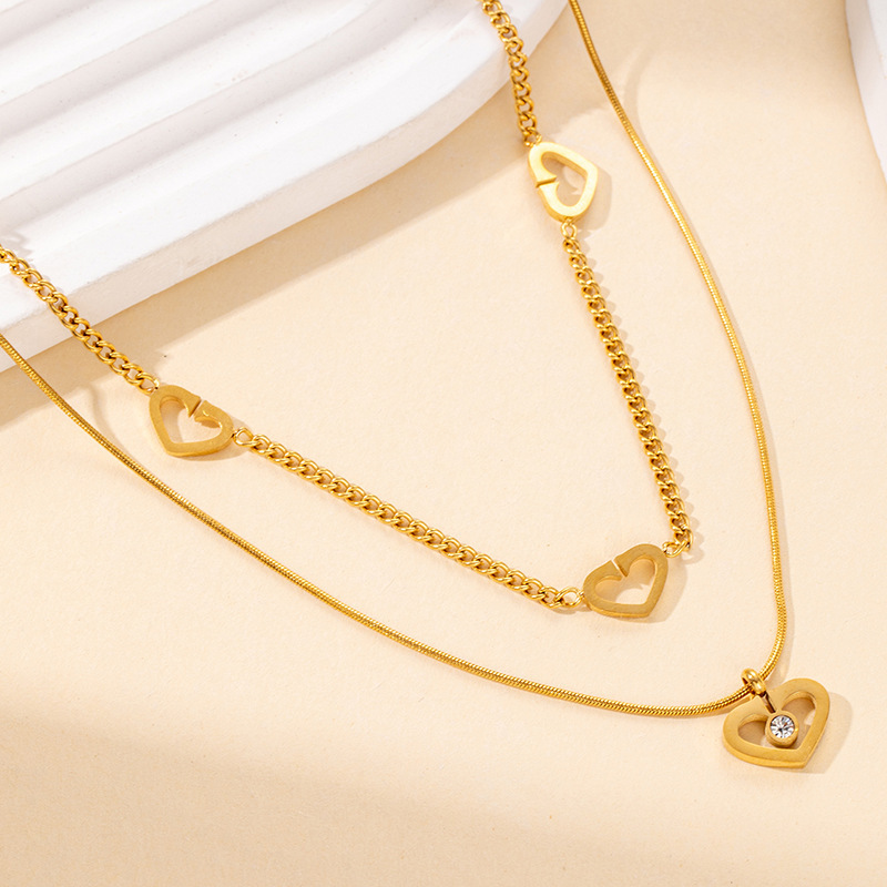Acero inoxidable / corazon / ojo / collar ACRN/192-358