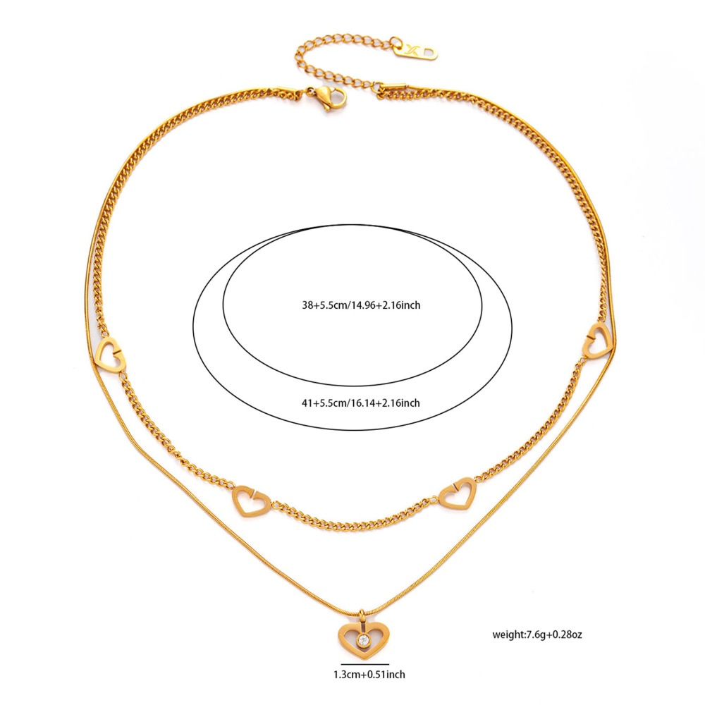 Acero inoxidable / corazon / ojo / collar ACRN/192-358
