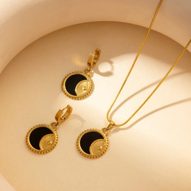 Acero inoxidable / Corazon / Estrella y luna / Oso / Rosas / juego / Collar / Aretes ACRSS/192-360
