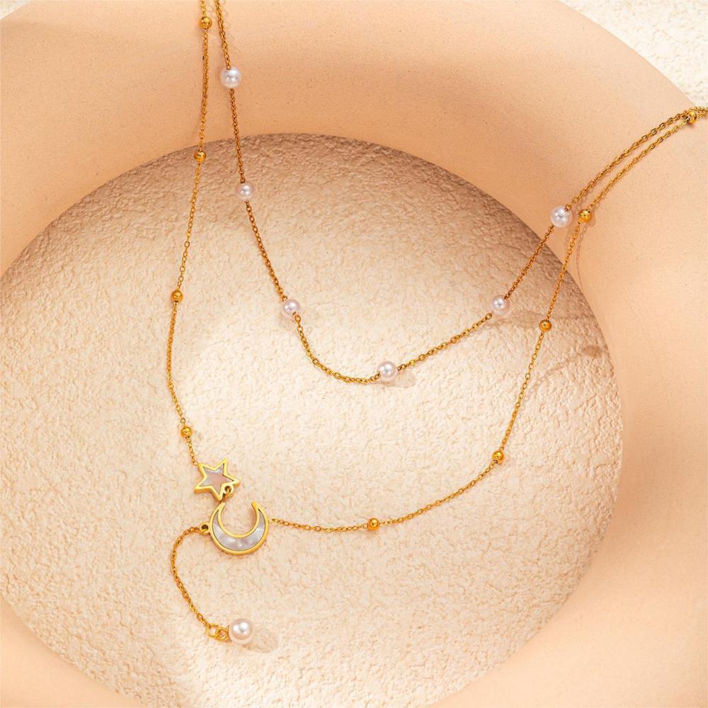 Acero inoxidable / corazon / mariposa / Flores / Estrella y luna / Árboles / collar ACRN/192-359