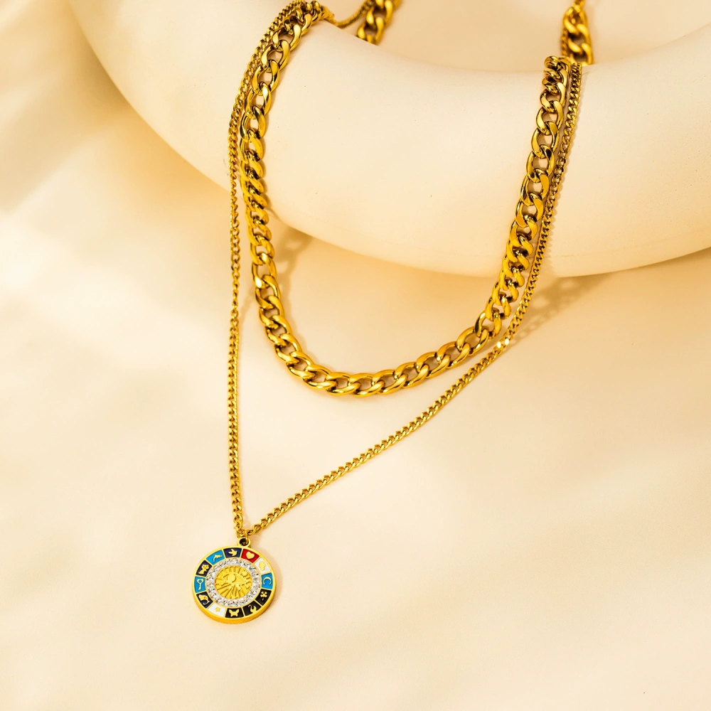 Acero inoxidable / corazon / ojo / collar ACRN/192-358