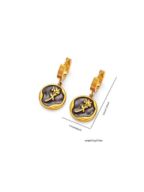 Acero inoxidable / Corazon / Estrella y luna / Oso / Rosas / juego / Collar / Aretes ACRSS/192-360