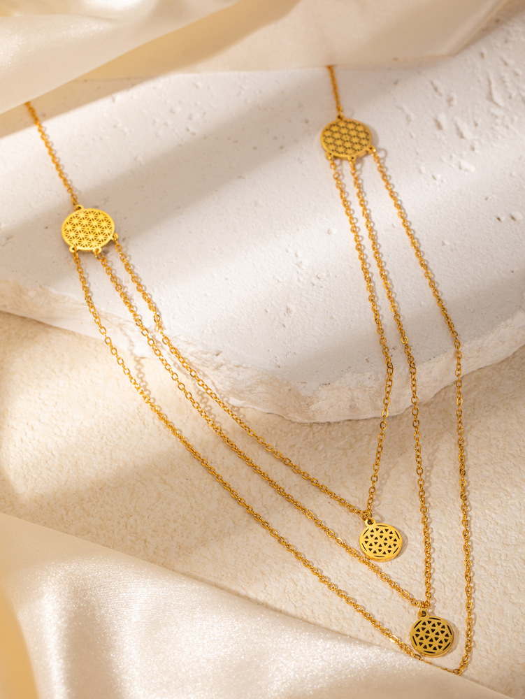 Acero inoxidable / corazon / mariposa / Flores / Estrella y luna / Árboles / collar ACRN/192-359